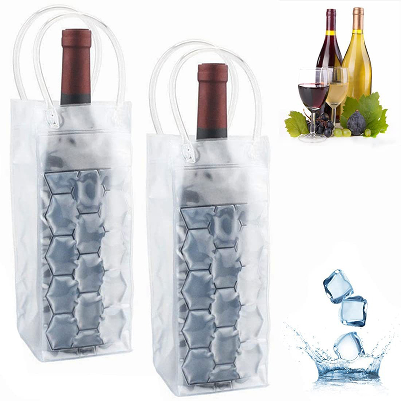 Whisky Beer And Wine - Wein-Eisbeutelhalter Champagner-Bierkühler Whisky-Dosenkühler Gel-Kühlbox Bar-Zubehör BTBD01