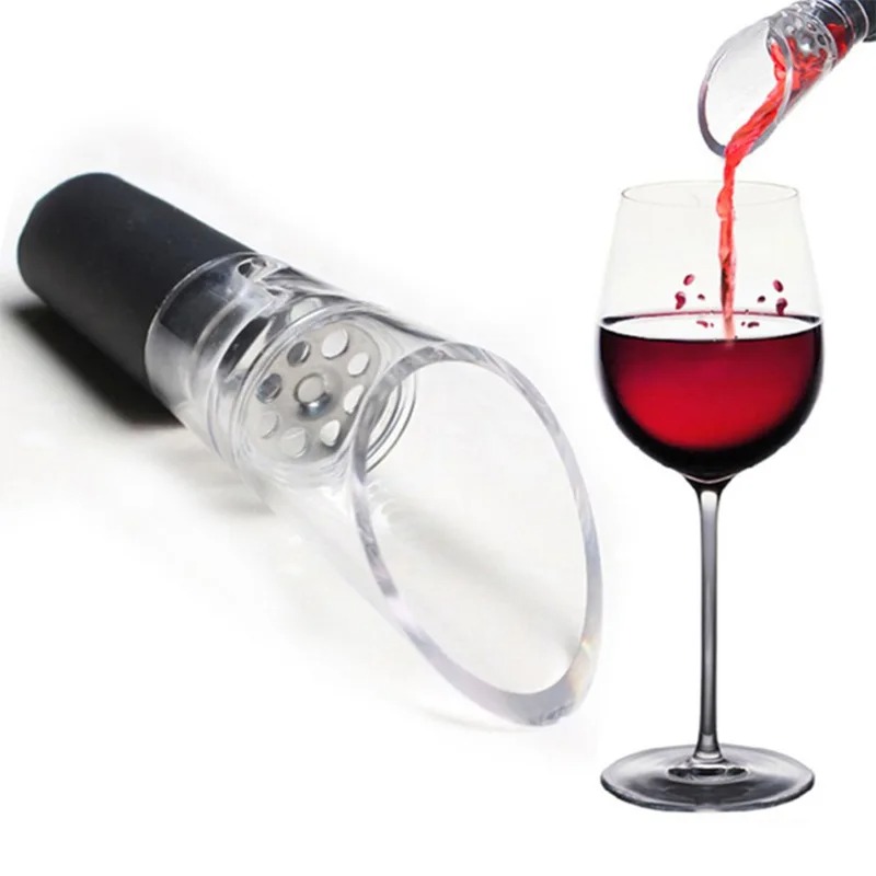 Wine Aerator Pour - Weinbe lüfter Acryl Flaschen verschluss Dekan