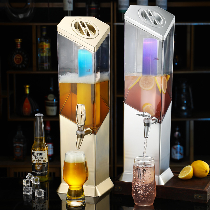 Wine Draft Beer - Wein-Kanonen-Bar, spezielles Bierfass mit Zapfhahn, Saftbehälter,