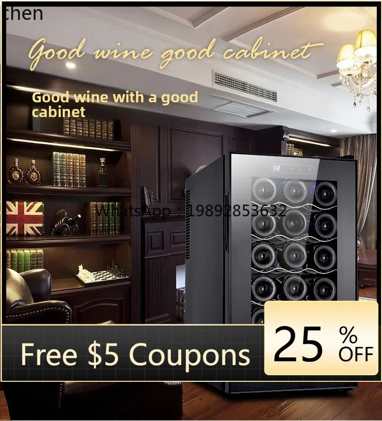 Wine & Beer Guayaquil - cc26 18er-Pack Rotwein-Kühlschrank mit konstanter Temperatur,