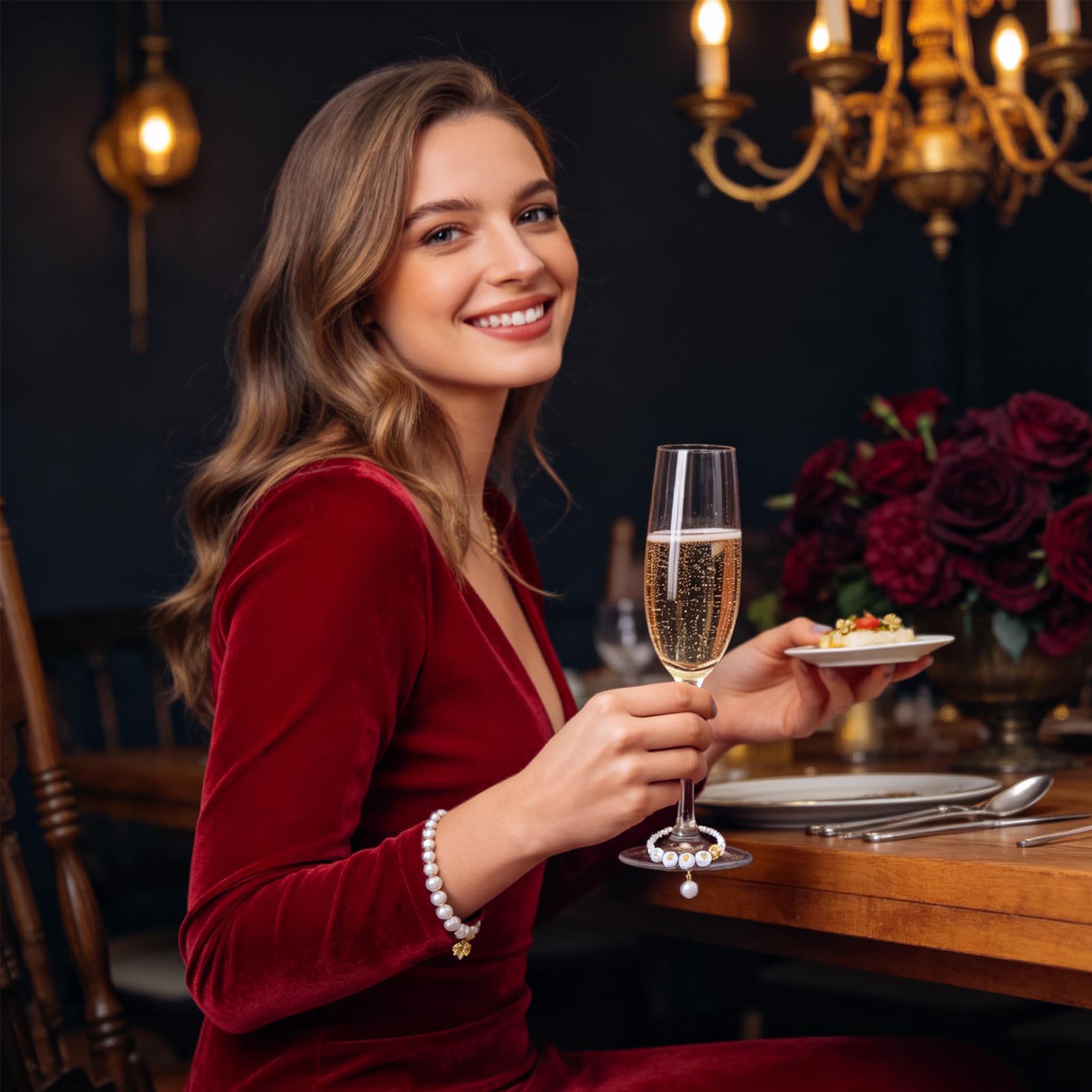Glasmarkierer mit Perlen, Pinz – Wine & Beer Guayaquil Bewertung und Preis