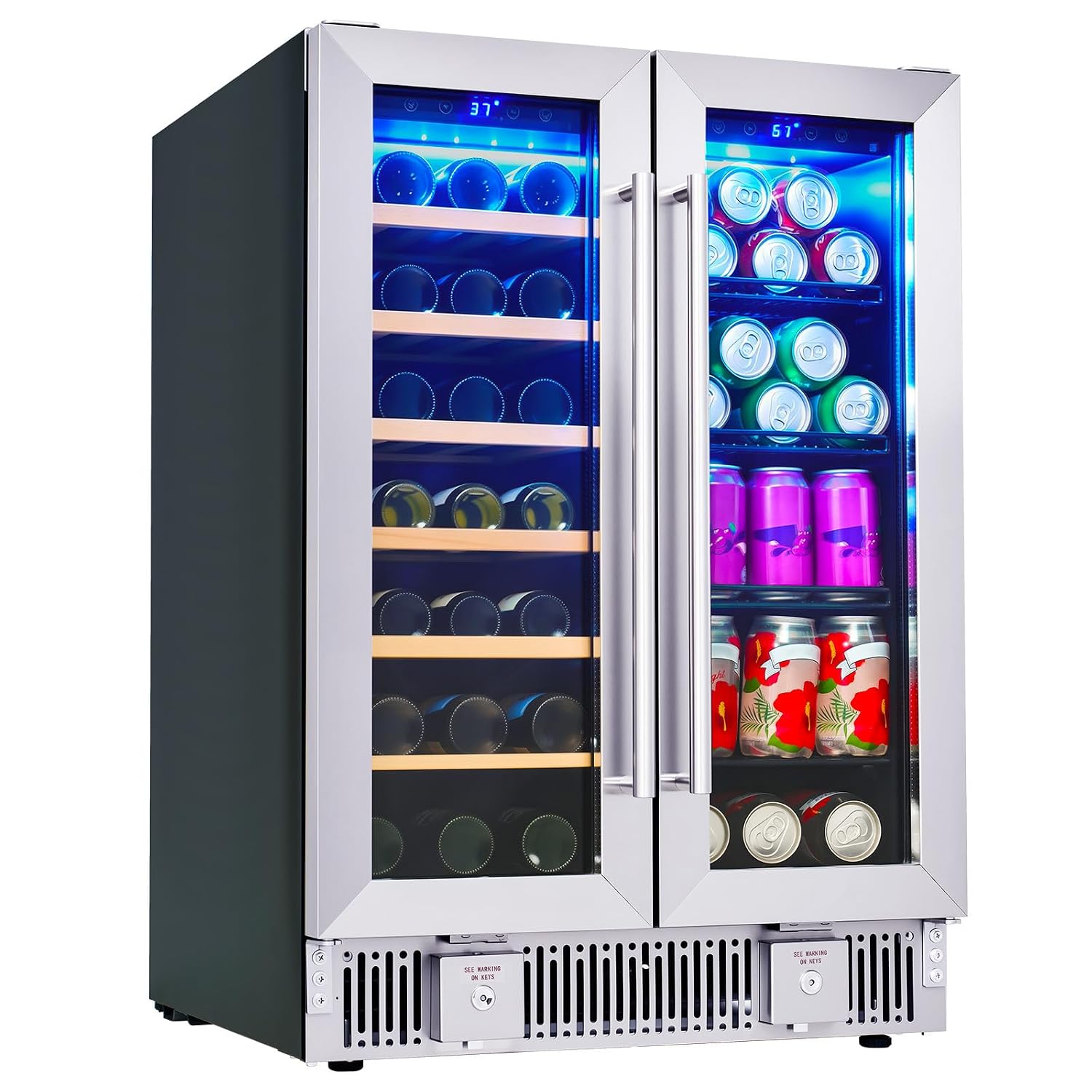 Getränkekühlschrank, 24-Zoll-D – Wine Beer Dual Zone Bewertung und Preis