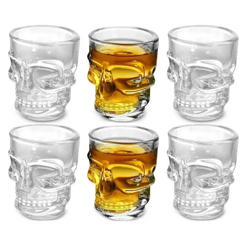 1/2Pcs Schädel Kopf Schnaps Gl – Whisky Beer And Wine Bewertung und Preis