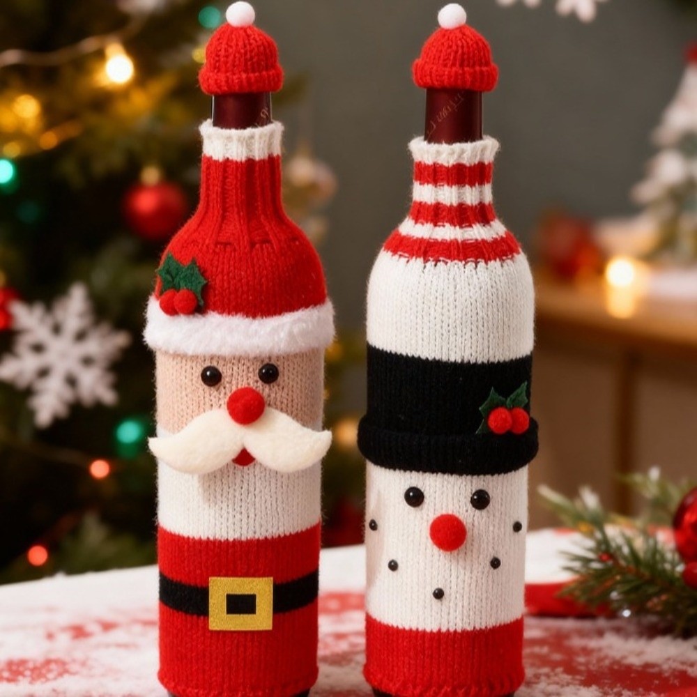 Gestrickte Weinflaschenhülle E – Wine Beer Hat Bewertung und Preis