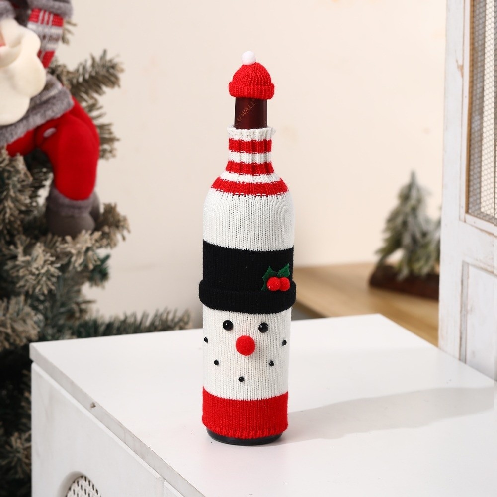 Gestrickte Weinflaschenhülle m – Wine Beer Hat Bewertung und Preis