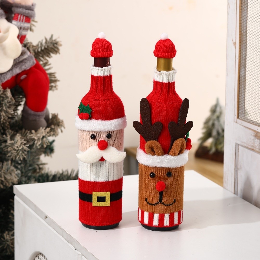 Gestrickte Weinflaschenhülle m – Wine Beer Hat Bewertung und Preis
