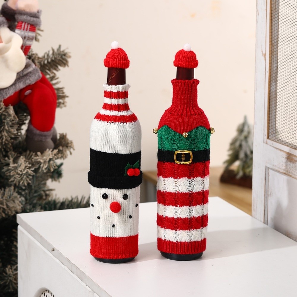 Gestrickte Weinflaschenhülle m – Wine Beer Hat Bewertung und Preis